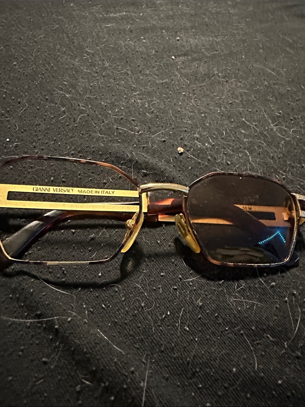 Versace Gold Metal Sunglasses Frames